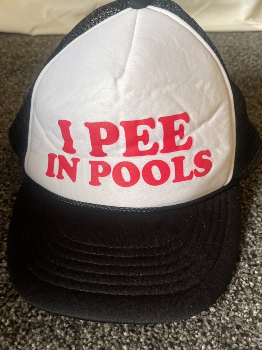 I Pee In Pools Funny Social Distancing Trucker Hat